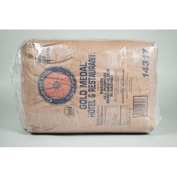 Gold Medal Hotel & Restaurant Bakers AP Enriched Bleached Flour 25lbs, PK2 - 16000-14317