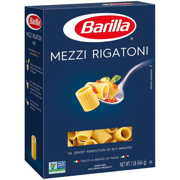Barilla Barilla Mezze Rigatoni Pasta 16 oz., PK12 - 1000010549