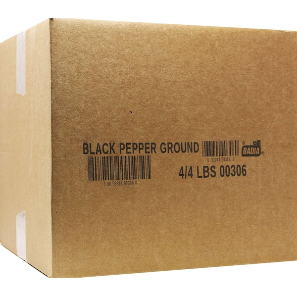 Badia Ground Black Pepper 4lbs, PK4 - 00033844903060