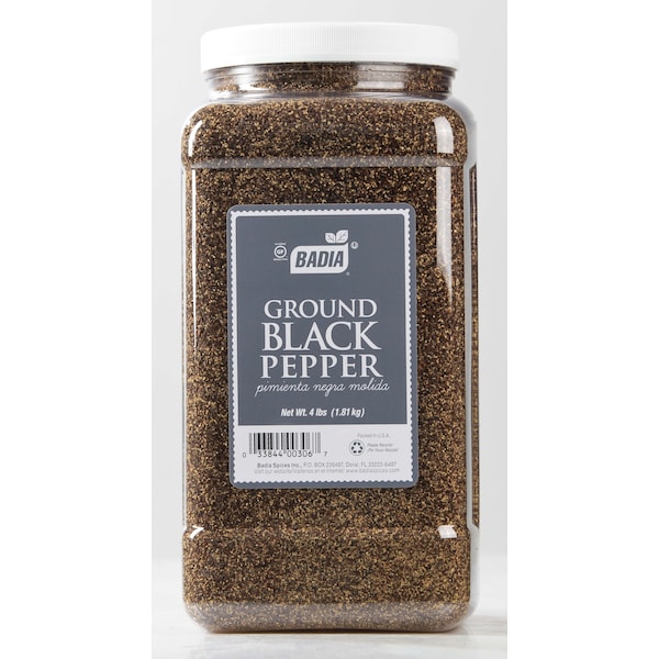 Badia Ground Black Pepper 4lbs, PK4 - 00033844903060