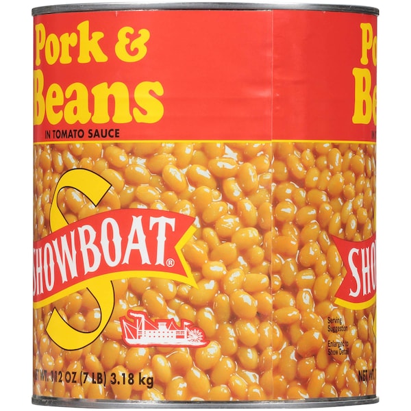 Showboat Showboat Pork & Beans Can 112 oz., PK6 - 02849