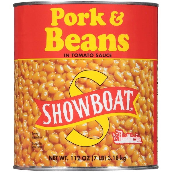 Showboat Showboat Pork & Beans Can 112 oz., PK6 - 02849