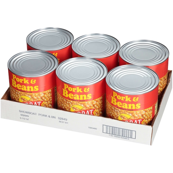 Showboat Showboat Pork & Beans Can 112 oz., PK6 - 02849