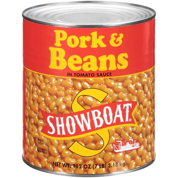 Showboat Showboat Pork & Beans Can 112 oz., PK6 - 02849