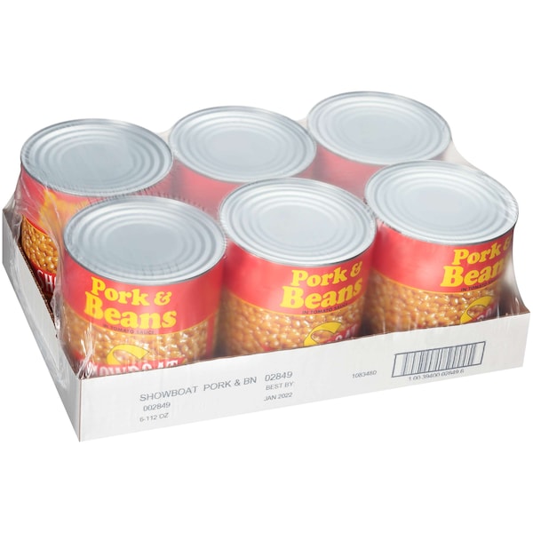 Showboat Showboat Pork & Beans Can 112 oz., PK6 - 02849