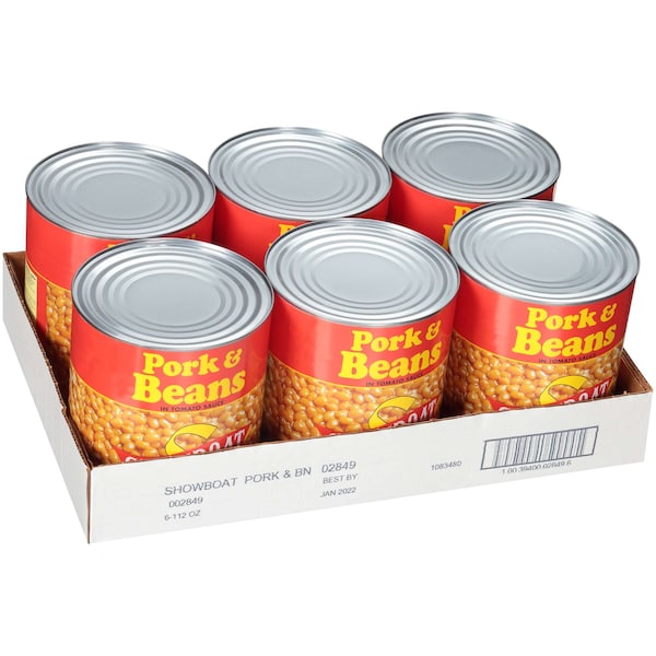 Showboat Showboat Pork & Beans Can 112 oz., PK6 - 02849