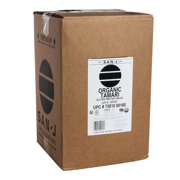 San-J International San-J International Inc. Organic Tamari Soy Sauce Drum 5 gal. - 075810001608