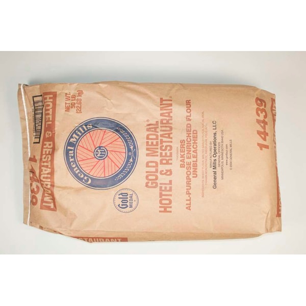 Gold Medal Hotel & Restaurant Bakers Flour AP Enriched Unbleached Flour 50lbs - 16000-14439