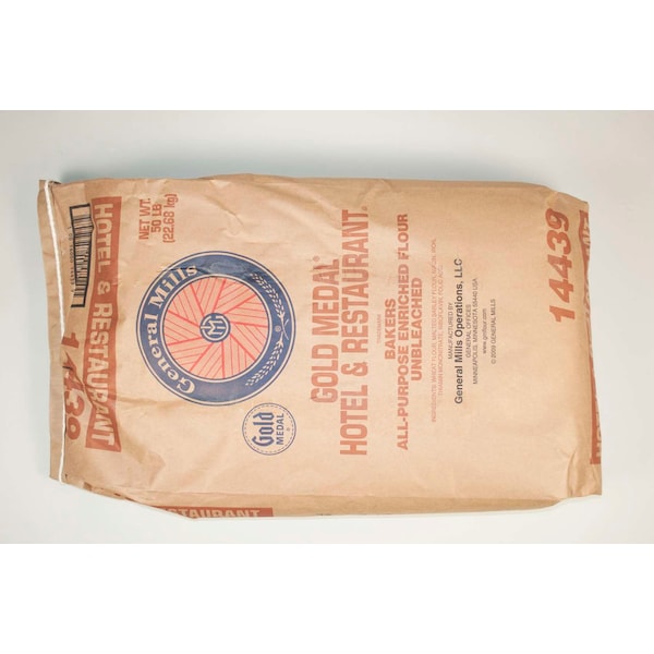 Gold Medal Hotel & Restaurant Bakers Flour AP Enriched Unbleached Flour 50lbs - 16000-14439