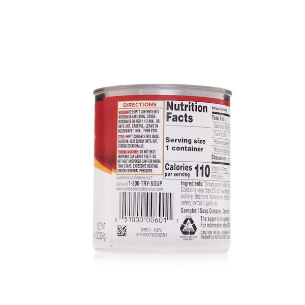 Campbells Campbell's Ready to Serve Low Sodium Tomato Soup, 7.25 Ounce Cans, 24-Pack - 000000601