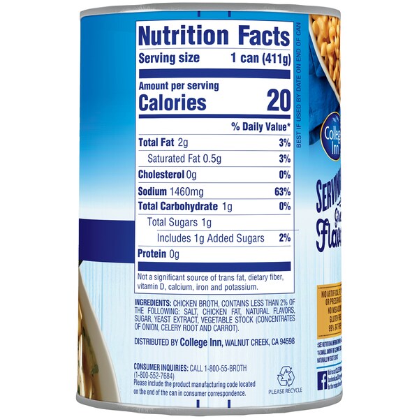 College Inn Chicken Broth College Inn 14.5 oz. Cans, PK24 - 2001206