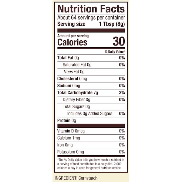 Bobs Red Mill Natural Foods Bob's Red Mill Gluten Free Cornstarch 18 oz. Bag, PK4 - 1146S184