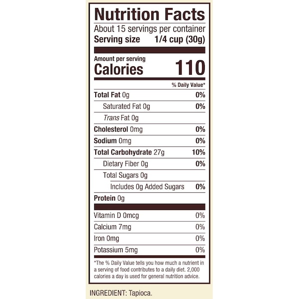 Bobs Red Mill Natural Foods Bob's Red Mill Tapioca Flour 16 oz. Bag, PK4 - 1532S164