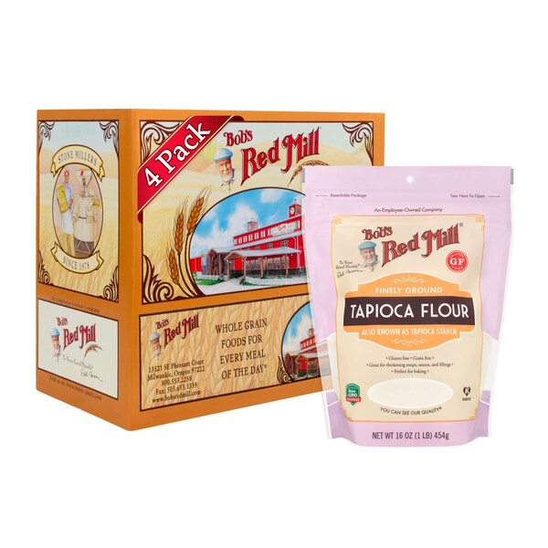 Bobs Red Mill Natural Foods Bob's Red Mill Tapioca Flour 16 oz. Bag, PK4 - 1532S164