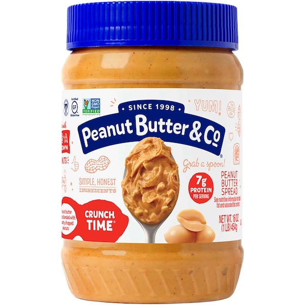 Peanut Butter & Co All Natural Smooth Crunch Time Peanut Butter 16 oz., PK6 - 17010002