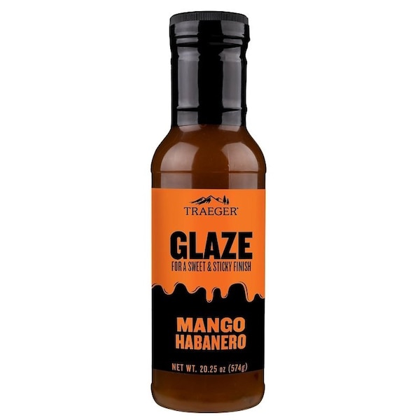 Traeger Barbeque Glaze, Mango Habanero Flavor, 12 oz Bottle - GLZ002
