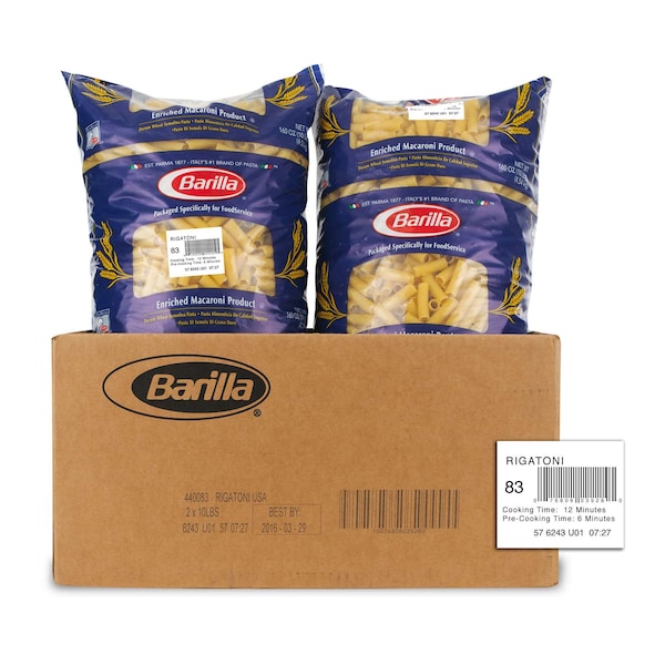 Barilla Barilla Rigatoni Pasta 160 oz., PK2 - 1000440083