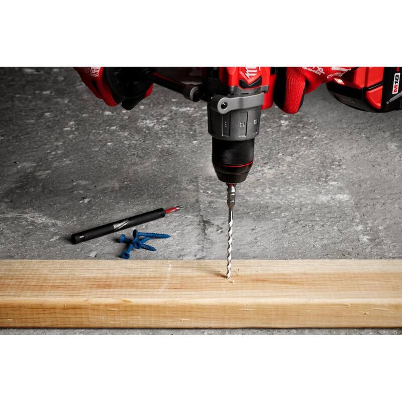 Kit de instalación de tornillos de concreto multi-material de impacto Milwaukee SHOCKWAVE (7 piezas) - 48-20-8877