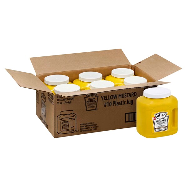 Heinz Kraft Heinz Kosher Mustard Jug 104 oz. Jug, PK6 - 10013000652206