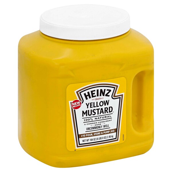 Heinz Kraft Heinz Kosher Mustard Jug 104 oz. Jug, PK6 - 10013000652206