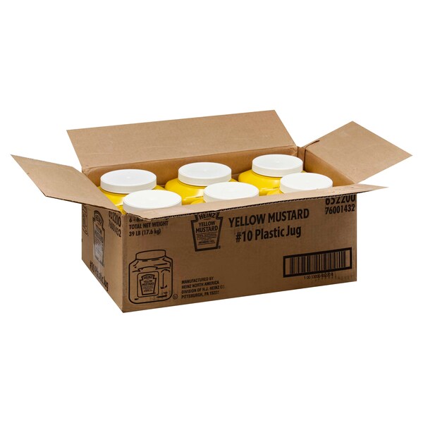 Heinz Kraft Heinz Kosher Mustard Jug 104 oz. Jug, PK6 - 10013000652206
