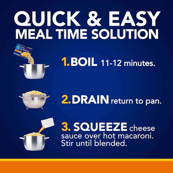 Kraft Kraft Entree Deluxe Macaroni & Cheese Dinner 14 oz. Box, PK24 - 10021000658869