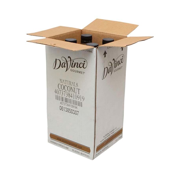 Davinci Gourmet Davinci Gourmet Natural Coconut Syrup 750mL, PK4 - 4073738410919