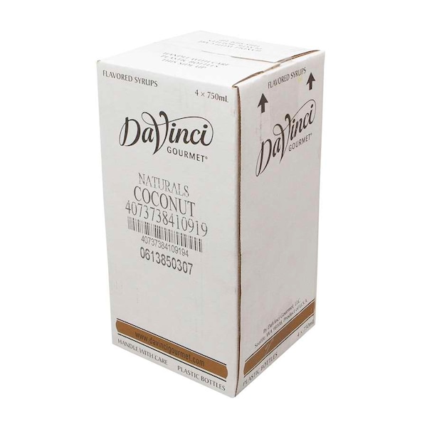 Davinci Gourmet Davinci Gourmet Natural Coconut Syrup 750mL, PK4 - 4073738410919