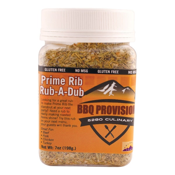 5280 Culinary Chef J's BBQ Provisions Prime Rib Rub-A-Dub BBQ Rub 7 oz - PRIMERIBRUB-CS