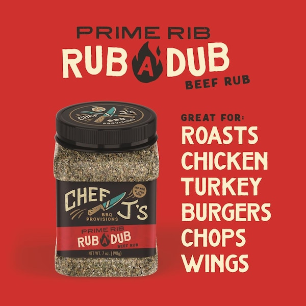 5280 Culinary Chef J's BBQ Provisions Prime Rib Rub-A-Dub BBQ Rub 7 oz - PRIMERIBRUB-CS