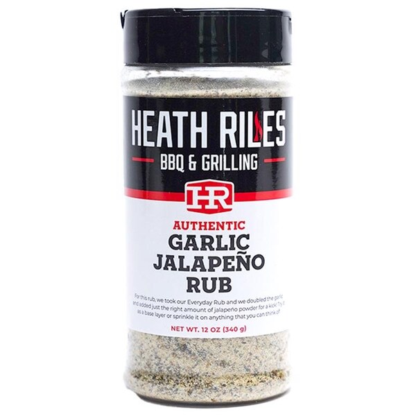 Heath Riles Bbq Heath Riles BBQ Garlic Jalapeno BBQ Rub 12 oz - HRB0015