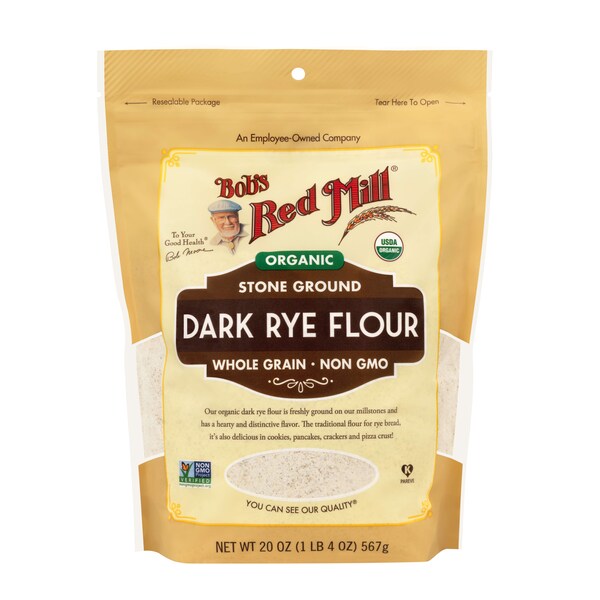 Bobs Red Mill Natural Foods Bob's Red Mill Organic Dark Rye Flour 20 oz. Pouches, PK4 - 1476S204