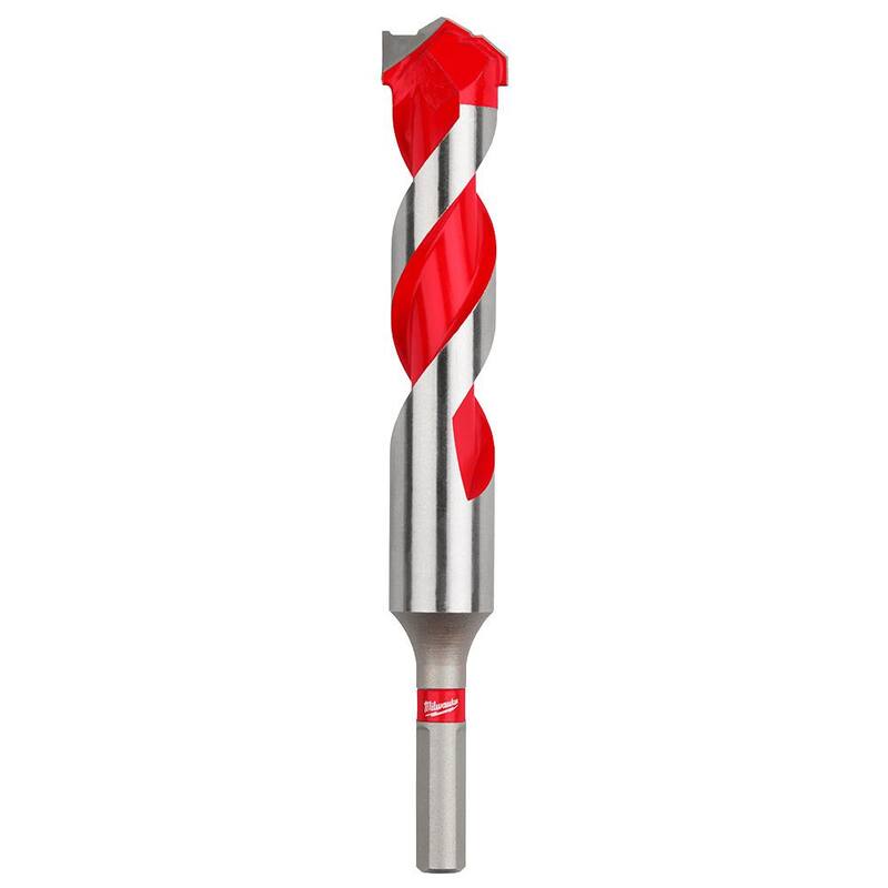 Broca de martillo de carburo de 7/8 pulgadas x 4 pulgadas x 6 pulgadas de Milwaukee para Concreto, Piedra y Perforación de Albañilería - 48-20-9047