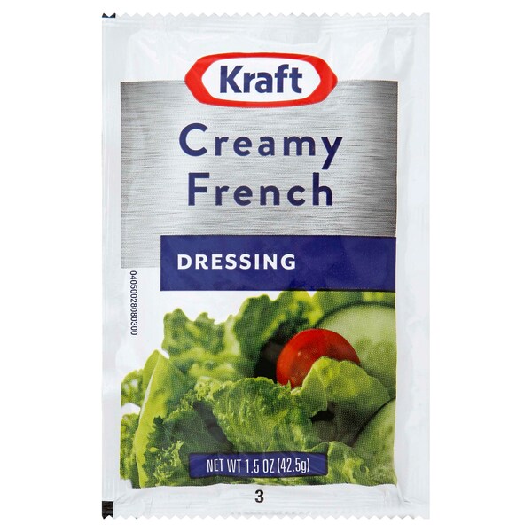 Kraft Kraft Creamy French Dressing 1.5 oz. Packet, PK60 - 10021000671127