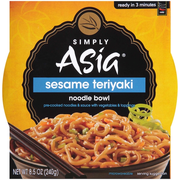 Simply Asia Simply Asia Noodle Bowl Sesame Teriyaki, PK6 - SA00086
