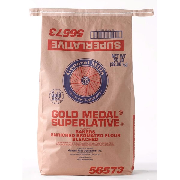 Gold Medal Gold Medal Superlative Bakers Enriched Bromated Bleached Flour 50lbs - 16000-56573