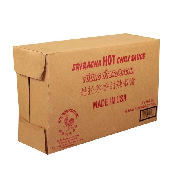 Huy Fong Huy Fong Sriracha Chili Sauce 8.5lbs, PK3 - HFSR3G