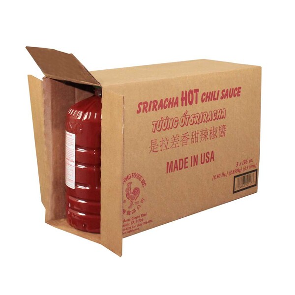 Huy Fong Huy Fong Sriracha Chili Sauce 8.5lbs, PK3 - HFSR3G