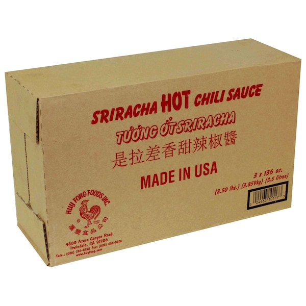 Huy Fong Huy Fong Sriracha Chili Sauce 8.5lbs, PK3 - HFSR3G