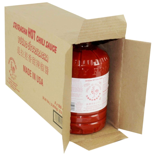 Huy Fong Huy Fong Sriracha Chili Sauce 8.5lbs, PK3 - HFSR3G