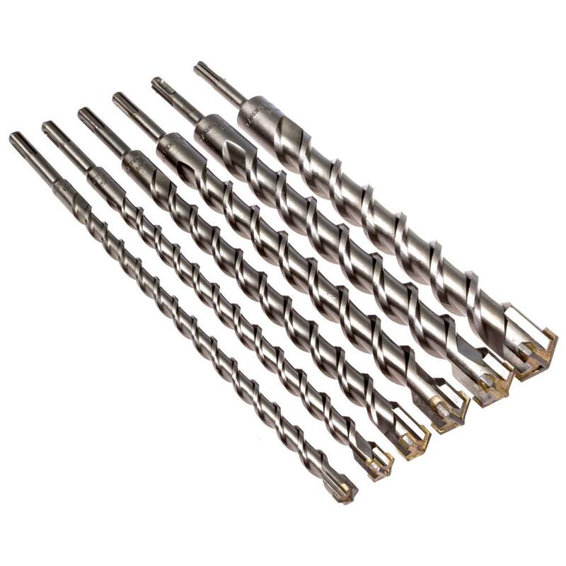Juego de brocas para albañilería con punta de carburo SDS Plus Kateya (6 piezas) - CTB6SP1