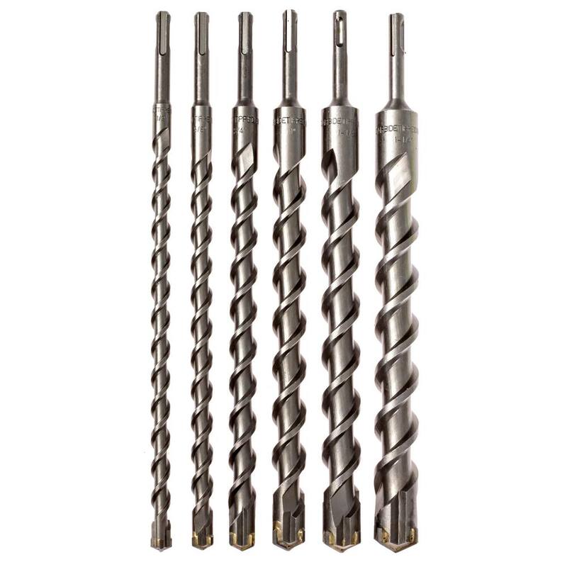 Juego de brocas para albañilería con punta de carburo SDS Plus Kateya (6 piezas) - CTB6SP1