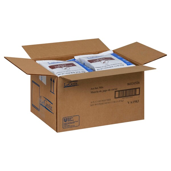 Legout Legout Instant Au Jus Sauce Mix 3.3 oz. Bag, PK16 - 84131526
