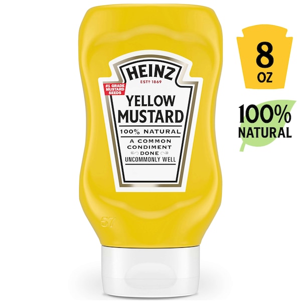 Heinz Heinz Yellow Mustard 8 oz. Can, PK12 - 10013000002117
