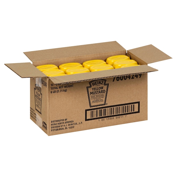 Heinz Heinz Yellow Mustard 8 oz. Can, PK12 - 10013000002117