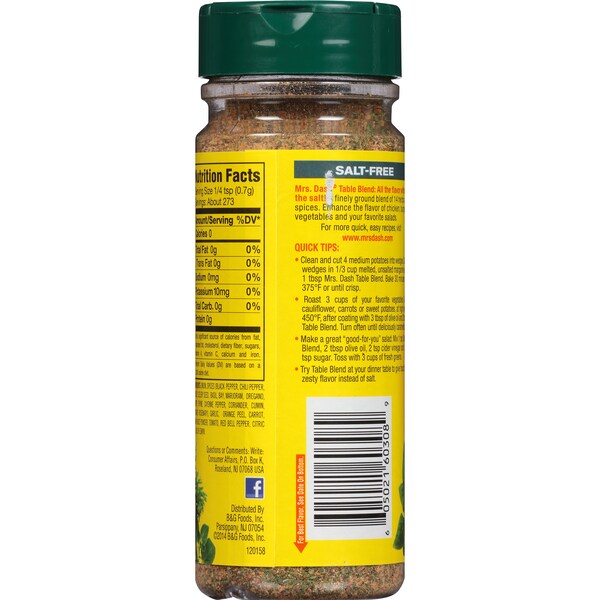 Mrs. Dash Mrs. Dash Table Blend Seasoning Blend 6.75 oz., PK6 - 80260308