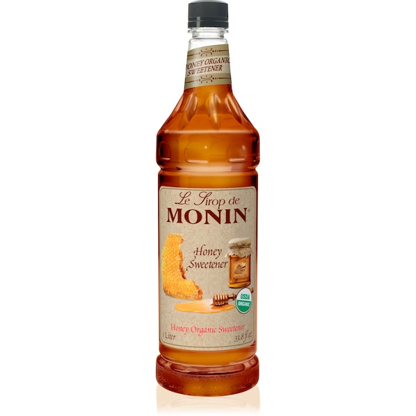 Monin Monin Honey Sweetener 1 Liter Bottle, PK4 - M-FL084F