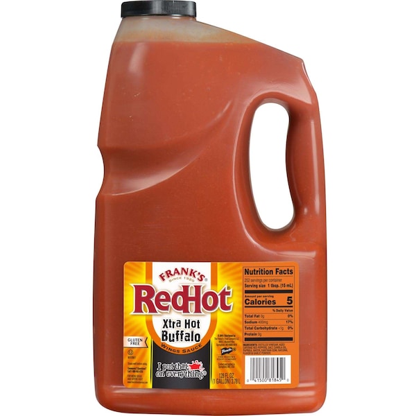 Franks Redhot Frank's Redhot Extra Hot Buffalo Wing Sauce 1 gal., PK4 - 82317