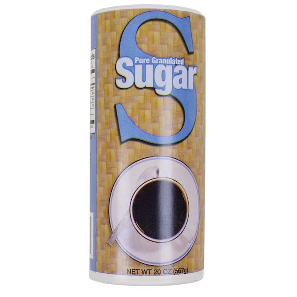 Sugar Foods Sugar Canister 20 oz., PK24 - 90562