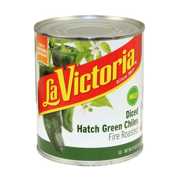 La Victoria 27 oz. La Victoria Fire Roasted Hatch Green Chile, PK12 - 77702